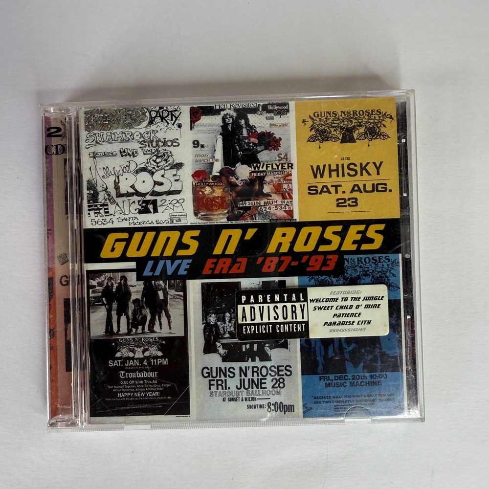 Guns N' Roses Live Era '87-'93 2 CD‎ Set Geffen Records Rock Music Album
